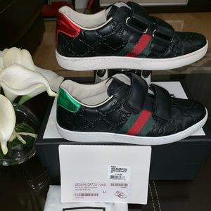 Gucci Boys Sneakers Black Size 34